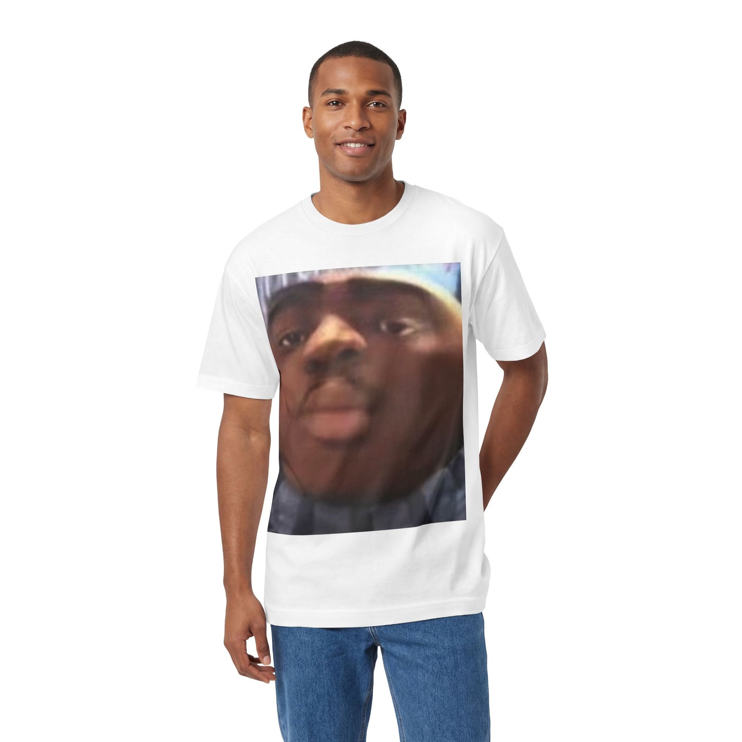 Meme Face Graphic Tee — Funny Big Head Reaction T-Shirt