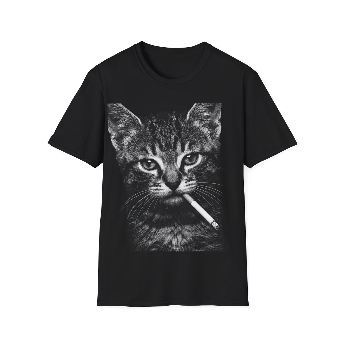 Funny Cat With A Cig Meme T-Shirt