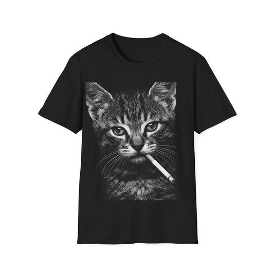 Funny Cat With A Cig Meme T-Shirt