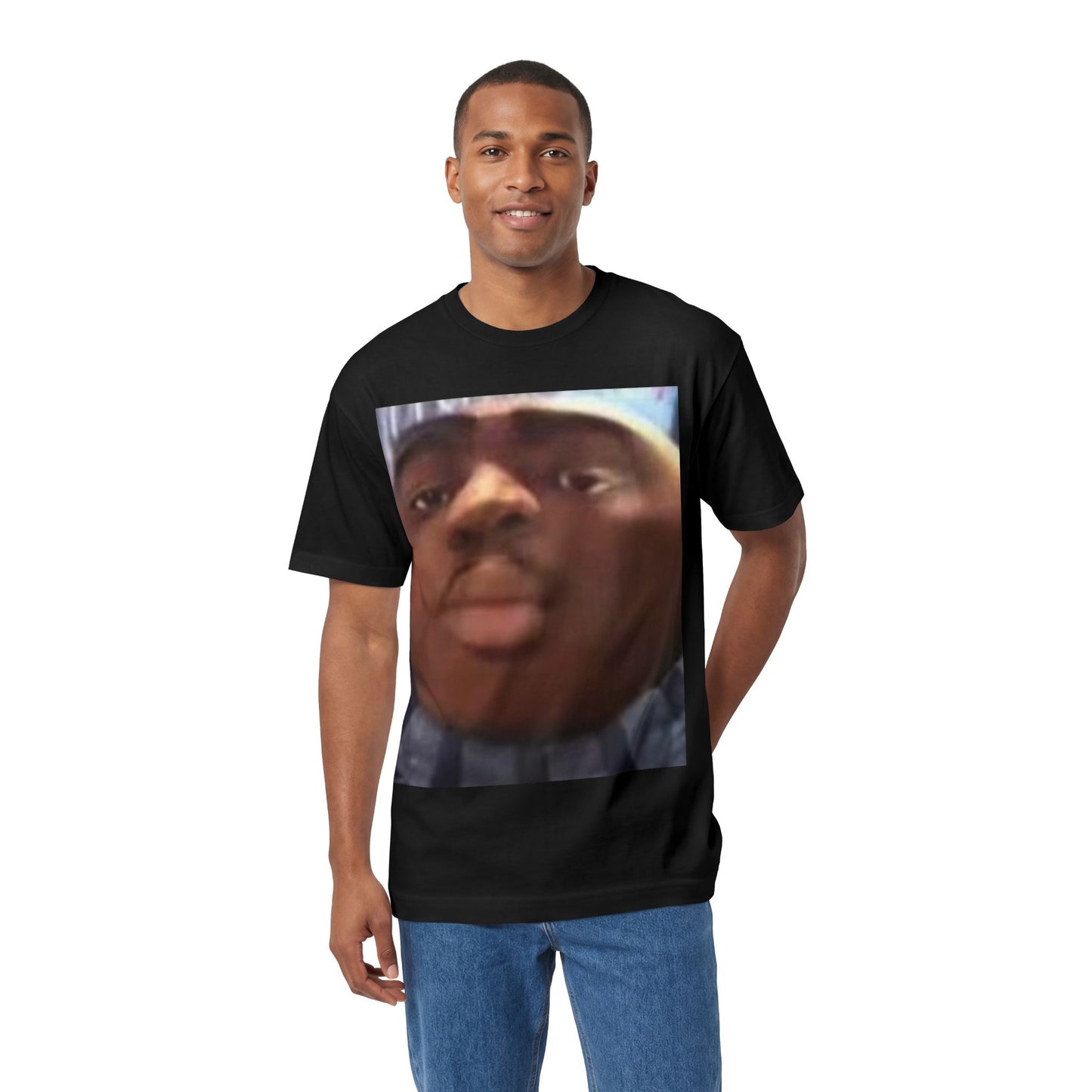 Meme Face Graphic Tee — Funny Big Head Reaction T-Shirt