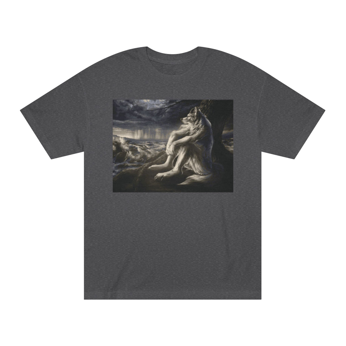 Wolf Moon Graphic Tee — Mystical Wolves Nightscape T-Shirt