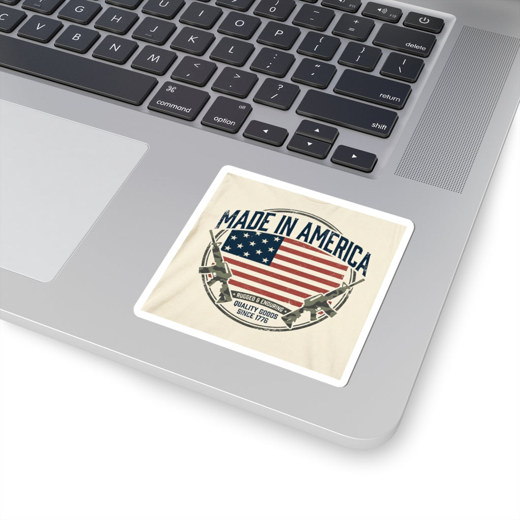 Made in America Sticker | vintage Americana, red white blue