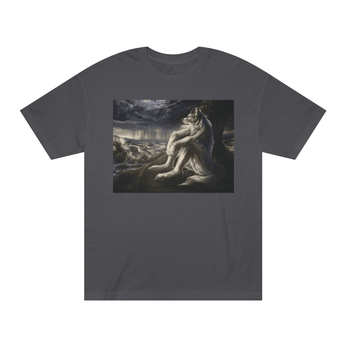 Wolf Moon Graphic Tee — Mystical Wolves Nightscape T-Shirt