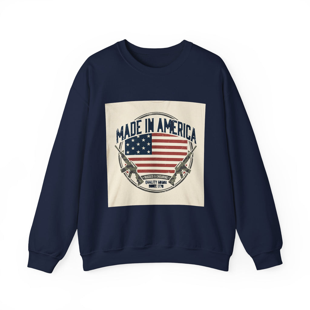 Made in America Sweatshirt | vintage USA, red white blue Americana