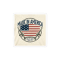 Made in America Sticker | vintage Americana, red white blue