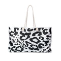 Cheetah Print Weekender Bag — Black & White Summer Tote