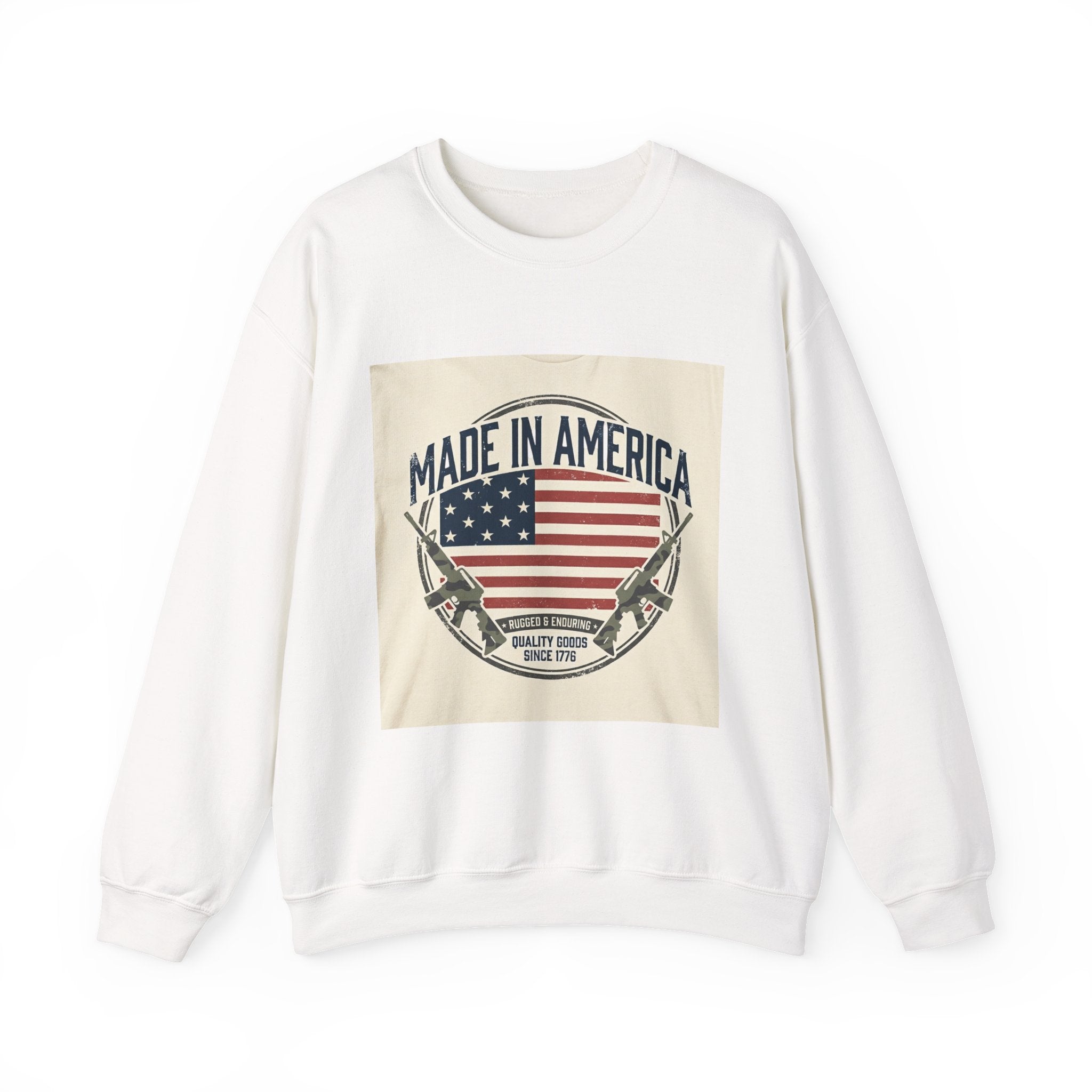 Made in America Sweatshirt | vintage USA, red white blue Americana