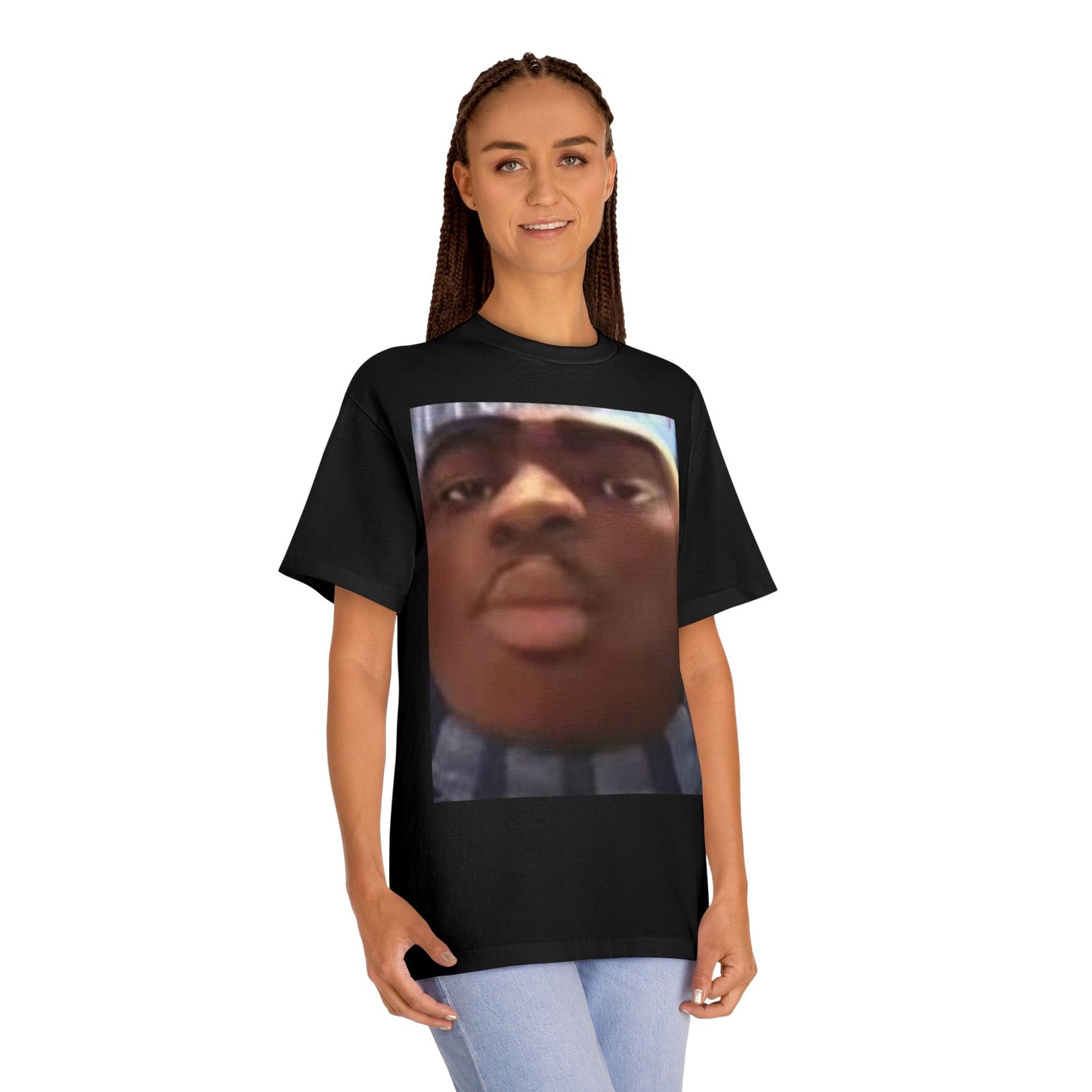 Meme Face Graphic Tee — Funny Big Head Reaction T-Shirt