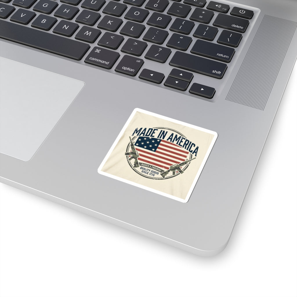 Made in America Sticker | vintage Americana, red white blue