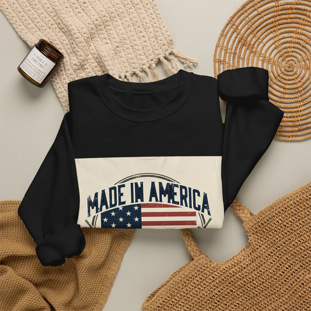 Made in America Sweatshirt | vintage USA, red white blue Americana