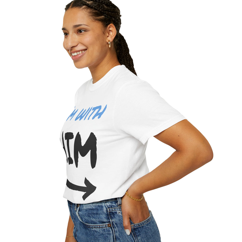 I'm With Him T-Shirt — Funny Couple Arrow Tee